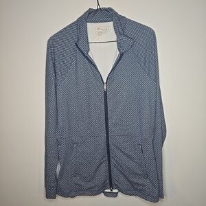 Peter Millar Womans Size L  Long Sleeve Sport  Sun Protection Zip Up